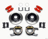 Wilwood D154 P/S P-B Kit Drilled-Red Small Ford 2.50in Offset