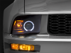 Raxiom 05-09 Ford Mustang Halogen 2010 Style LED Halo Headlights-Blk Hsng(Clear Lens/Excludes GT500)