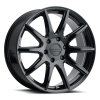 Raceline 159B Spike 18x8in / 6x135 BP / 35mm Offset / 87.1mm Bore - Gloss Black Wheel