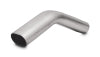 Vibrant 3in Oval (Nominal Size) T304 SS 45 deg VERTICAL Mandrel Bend 6in x 6in leg lengths