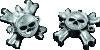 Kuryakyn Replacement Zombie Grip Emblems With Throttle Boss Chrome