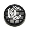 KC HiLiTES 4in. Round ABS Stone Guard for Rally 400 (Single) - Black w/White KC Logo
