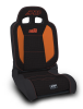PRP EnduroDaily Reclining Suspension Seat - Black/Orange Tweed - Driver