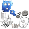 S&S Cycle 2006 Dyna/2007+ BT Gear Drive Cam Chest Kit w/o Cam - Chrome Pushrod Tubes