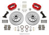 Wilwood Forged Dynalite Front Kit 11.03in 1 PC Rotor&Hub - Red 74-80 Pinto Disc Spindle only