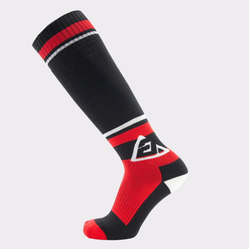 Answer Moto Socks Black/Red - Small/Medium