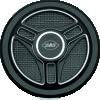 S&S Cycle Stealth Applications Tri-Spoke Air Cleaner Cover w/ Machined Highlights - Gloss Black