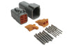 Haltech Matching Set of Deutsch DTM-6 Connectors 7.5 Amp Plug & Pins