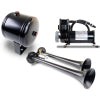 Kleinn Dual Black Horn Kit w/ 150 PSI Waterproof 0.5 gal Air Tank