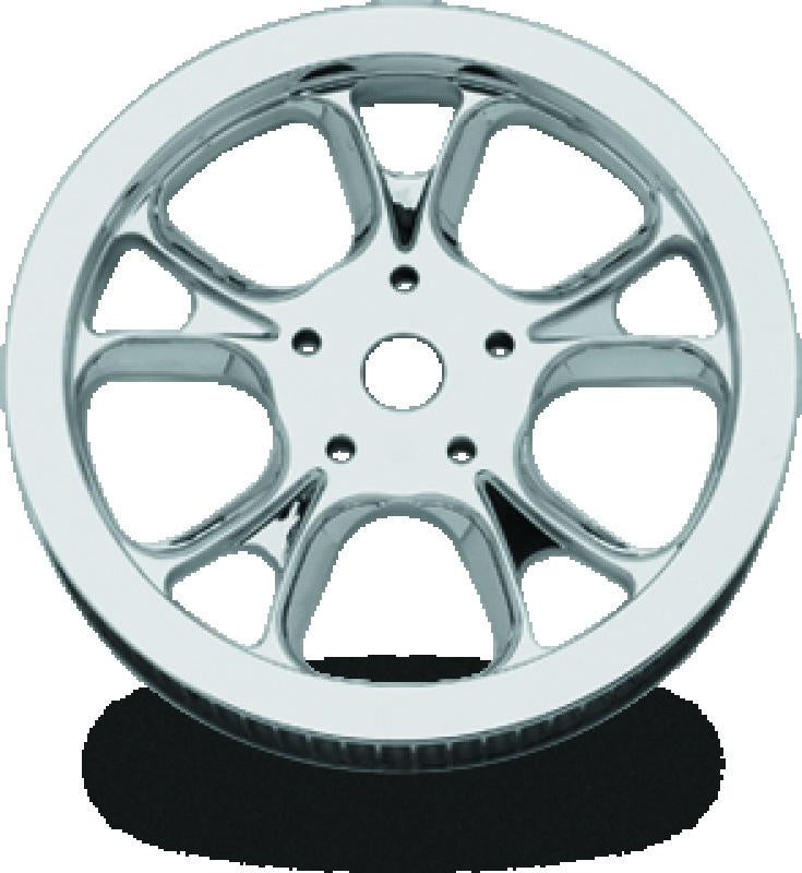 Performance Machine Belt Pulley 66T x 1in Gatlin - Chrome