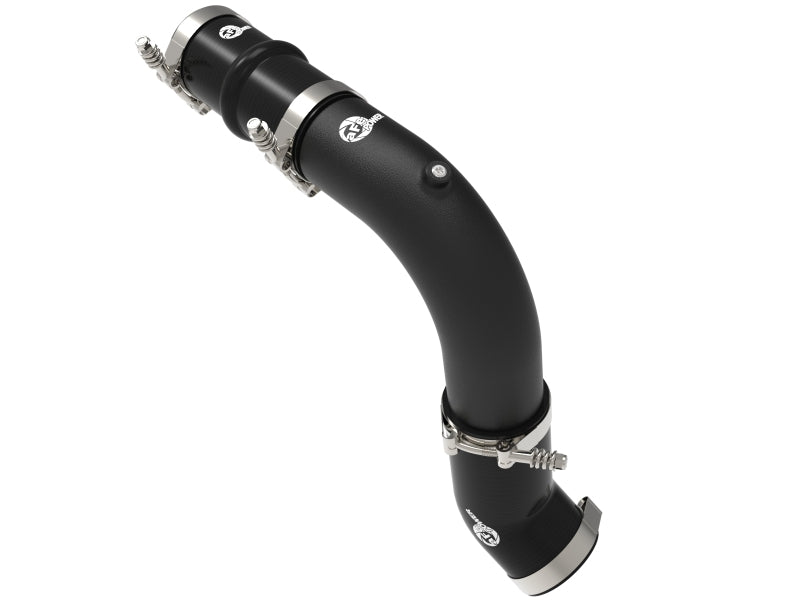 aFe BladeRunner 3in Aluminum Hot Charge Pipe Black RAM Diesel Trucks 25-26 L6-6.7L (td)