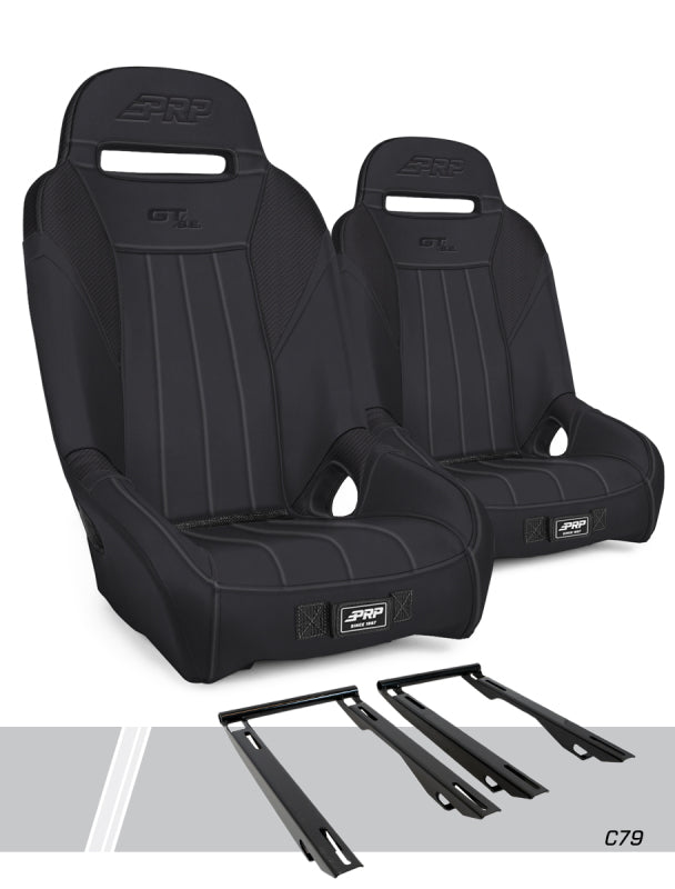 PRP Polaris RZR PRO XP GT/S.E. Suspension Seats Kit (Pair) - Black