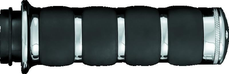 Kuryakyn ISO Grips Without Throttle Boss Throttle-By-Wire Chrome