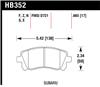 Hawk 02-03 WRX / 98-01 Impreza / 97-02 Legacy 2.5L / 98-02 Forester 2.5L D721 HPS Street Front Brake