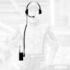Rugged Radios Crew Chief - H42 Spotter Headset and Rugged Handheld Radio Package - Black