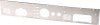 Kentrol 76-86 Jeep CJ Dash Panel Without Radio Opening Brushed Silver