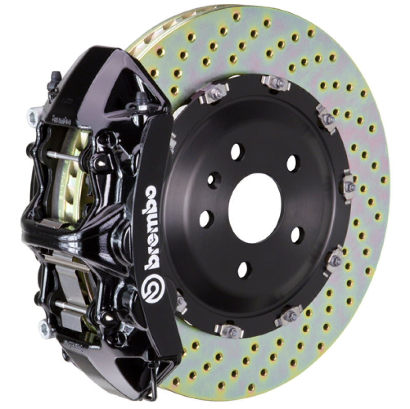 Brembo 25+ BMW X3 30 xDrive (G45) Front GT BBK 6 Piston Cast 380x34 2pc Rotor Drilled - Black