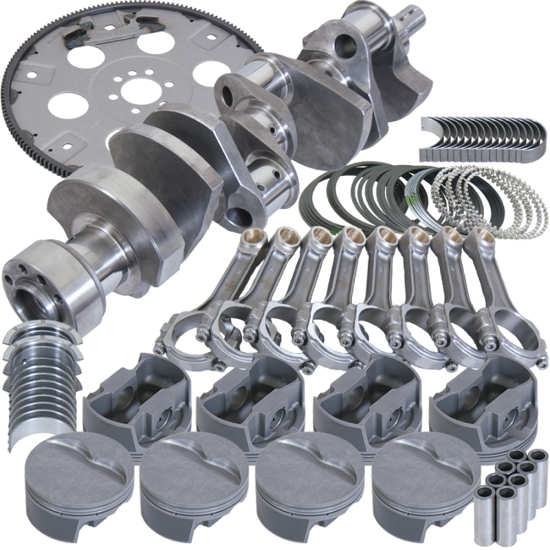Eagle Chevy LT1350 1Pc 3.750in Crank 6.000in I-Beam 4.030in Pistons 168 Tooth FP Balanced Assembly