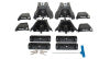 Rhino-Rack 14-19 Toyota Corolla 4 Door Sedan Vortex 2500 2 Bar Roof Rack - Black