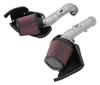 K&N 14-15 Infiniti Q50 3.7L V6 Dual Silver Typhoon Short Ram Intakes