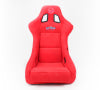 NRG FRP Bucket Seat ULTRA Edition - Large (Red Alcantara/Gold Glitter Back)