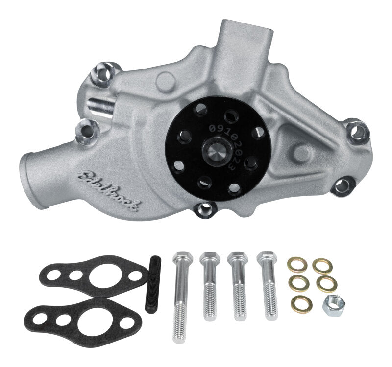 Edelbrock Water Pump for Small-Block 1971-82 Corvettes in Satin Finish (Short)