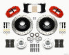 Wilwood Narrow Superlite 6R Front Hub & 1PC Rtr Kit 12.88in Drilled -Red 67-69 Camaro 64-72 Nova