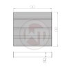 Wagner Tuning Universal Radiator Core - 264 x 240 x 96 (mm)