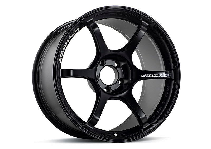 Advan RG-4 18x7 +41 4x100 Semi Gloss Black Wheel