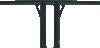 Burly Brand Folsom Bar 12in - Matte Black