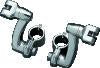 Kuryakyn Longhorn Offset Peg Mounts With 1-1/4inch Clamp Chrome
