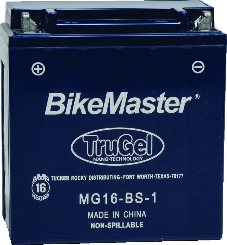 BikeMaster TruGel Battery MG16-BS-1
