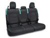 PRP Jeep Wrangler JT Rear Bench Covers - with no Armrest - Black/Teal