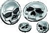 Kuryakyn Replacement Components Zombie Medallions 1in Diameter Chrome