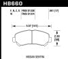 Hawk 09-14/16-18 Nissan Maxima HPS 5.0 Front Brake Pads