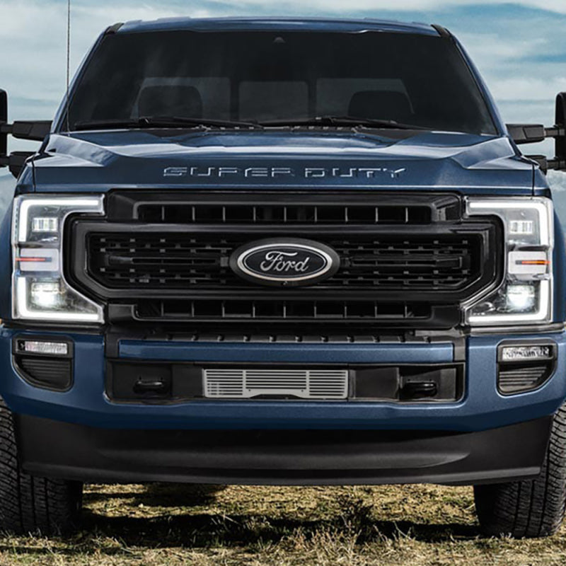 Putco 2020 Ford SuperDuty - Polished - Bar Pattern Bumper Grille Inserts