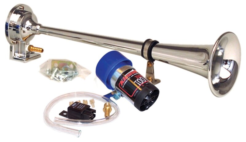 Kleinn Chrome Direct Drive Single Horn/ 13.5In - Chrome-Plated Spun Copper