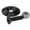 Moroso 1.25in Taper Washer - Black Anodized (10 Pack w/Hardware)