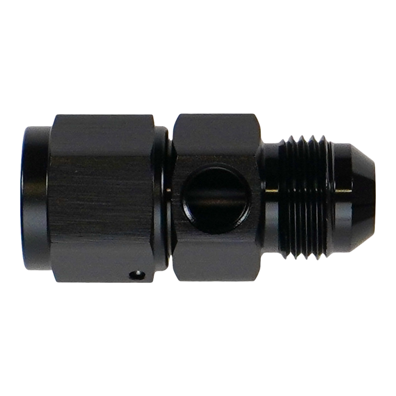 DeatschWerks 8AN Male Flare to Female Flare Swivel with 1/8th NPT