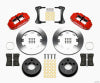 Wilwood Narrow Superlite 4R Front Kit 12.19in Drilled Red 87-89 Jeep YJ
