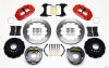 Wilwood Narrow Superlite 4R Rear P-Brk Kit 12.88in Red Chevy 12 Bolt w/ C-Clips Staggered mt