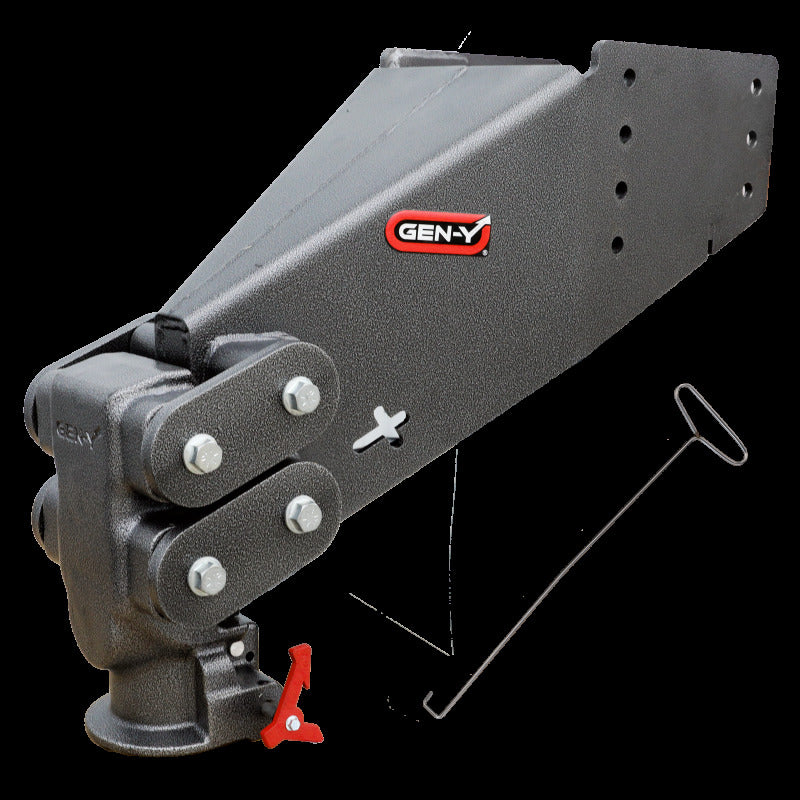 Gen-Y Executive Torsion-Flex Auto Rhino 5th Wheel Pin Box Rep w/Gooseneck 2-5/16in Coupler