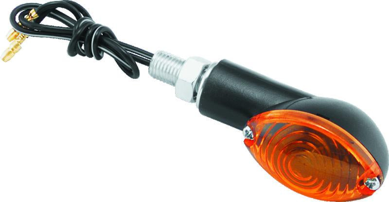 BikeMaster Ministalk Marker Light Oval - Black/Amber