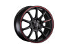 SSR GTV05 4x100 15x5.0 Offset 45 Flat Black w/ Red Line