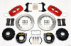 Wilwood AERO4 Rear P-Brake Kit 14.00in Red Chevy 12 Bolt-Spec 3.15in Bearing