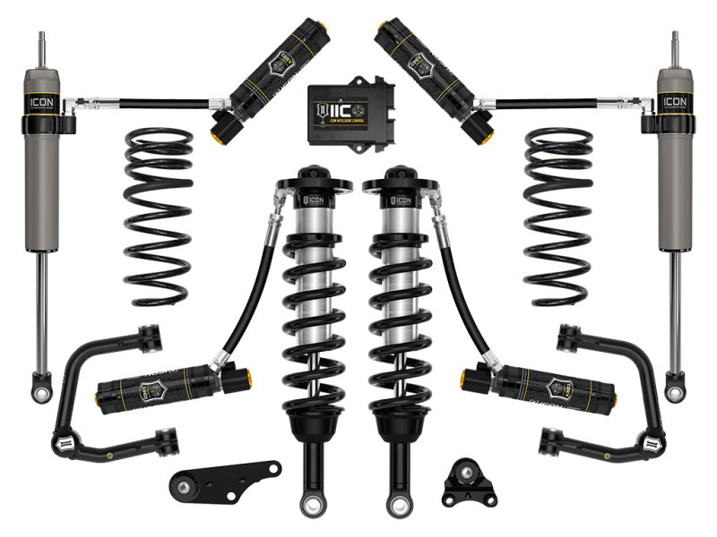 ICON 2024+ Toyota Tacoma 1.25in-3in Stage 6 Suspension System Tubular w/ Triple Rate Spring