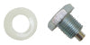 Moroso Oil Pan Drain Plug w/Nylon Washer - Clear Zinc