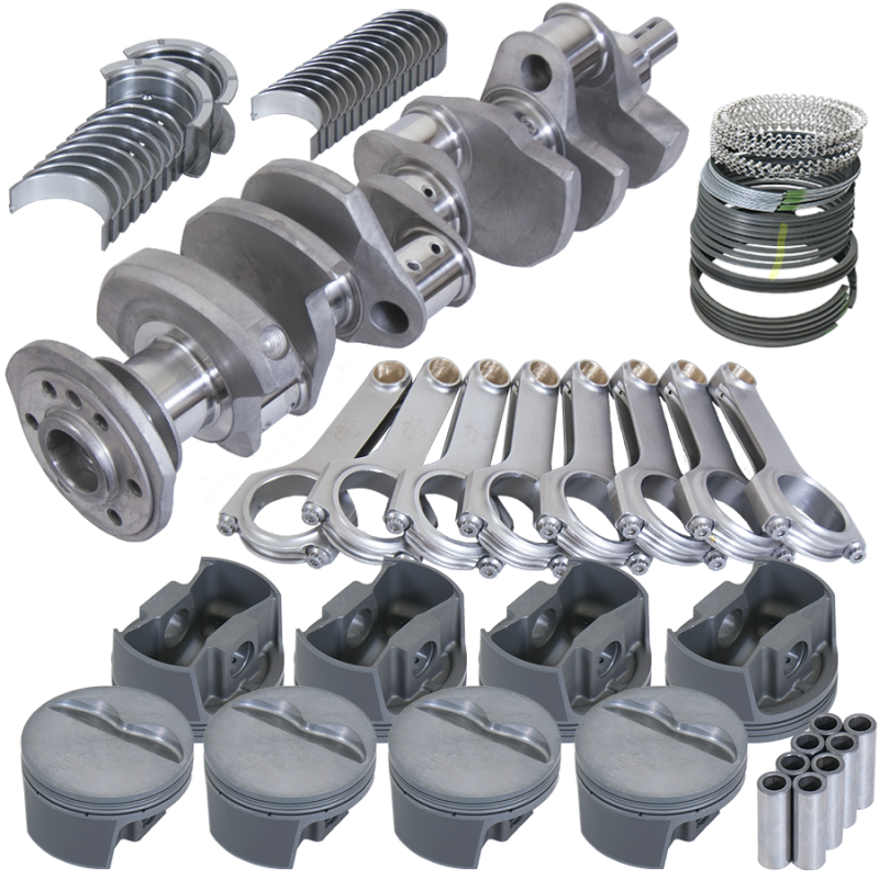 Eagle Chevy 350 3.750in Crank 5.700in H-Beam -5cc Flat Top 4.030in Pistons Balanced Assembly