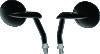 Burly Brand Hot Rod Mirror Set - Black