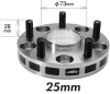 Project Kics 25mm Thick 12x1.50 60mm Hub 5x114.3 Wide Tread Spacers